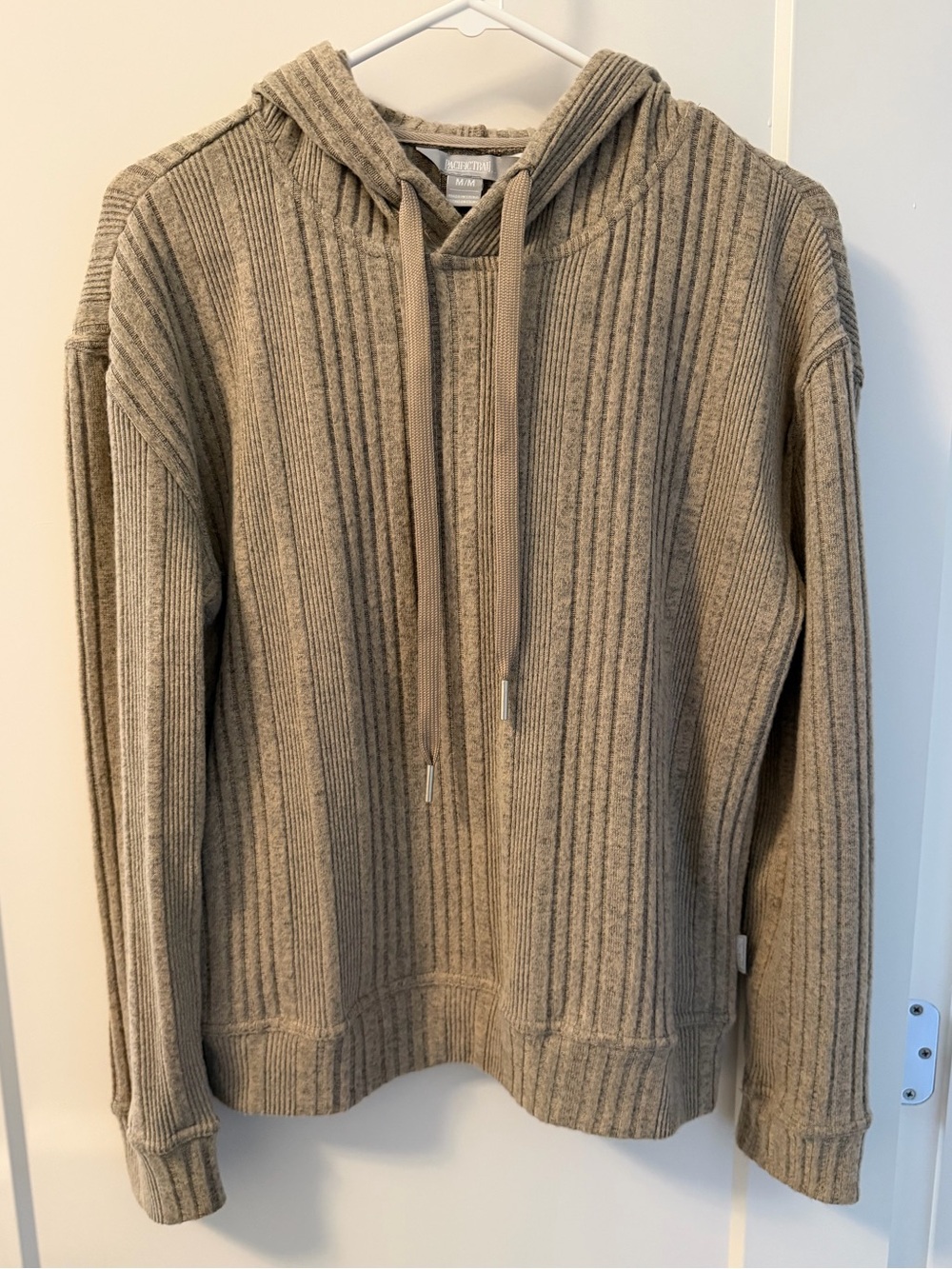 Pacific Trail Women’s Ribbed Hooded Sweater — Taupe